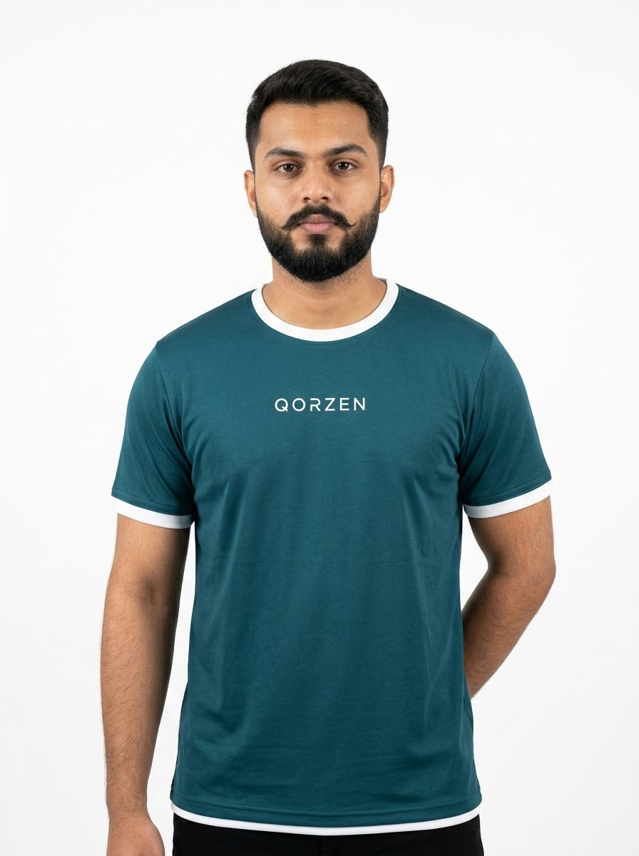 classic Teal Regular Fit Tee